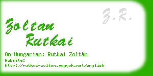 zoltan rutkai business card